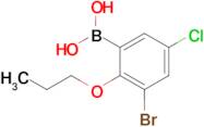 3-Bromo-5-chloro-2-propoxyphenylboronic acid