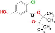 (4-Chloro-3-(4,4,5,5-tetramethyl-1,3,2-dioxaborolan-2-yl)phenyl)methanol