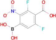 4-Carboxy-3,5-difluoro-2-nitrophenylboronic acid