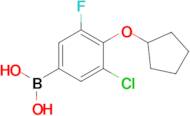 3-Chloro-4-(cyclopentyloxy)-5-fluorophenylboronic acid