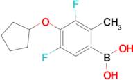 4-(Cyclopentyloxy)-3,5-difluoro-2-methylphenylboronic acid