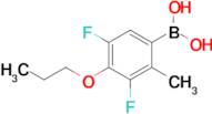 3,5-Difluoro-2-methyl-4-propoxyphenylboronic acid