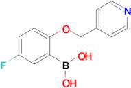 [5-Fluoro-2-(pyridin-4-ylmethoxy)phenyl]boranediol