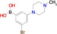 3-Bromo-5-(4-methylpiperazino)phenylboronic acid