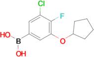 3-Chloro-5-(cyclopentyloxy)-4-fluorophenylboronic acid