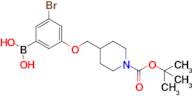 3-Bromo-5-(1-t-Boc-piperidin-4-yl)methoxyphenylboronic acid