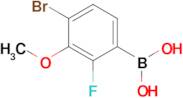 4-Bromo-2-fluoro-3-methoxyphenylboronic acid