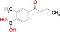 4-Butanoyl-2-methylphenylboronic acid