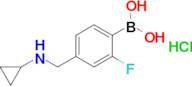 (4-((Cyclopropylamino)methyl)-2-fluorophenyl)boronic acid hydrochloride