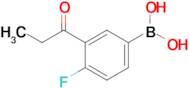 4-Fluoro-3-propanoylphenylboronic acid