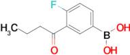 3-Butanoyl-4-fluorophenylboronic acid