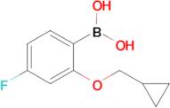 2-(Cyclopropylmethoxy)-4-fluorophenylboronic acid