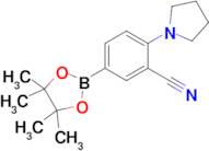 2-(Pyrrolidin-1-yl)-5-(4,4,5,5-tetramethyl-1,3,2-dioxaborolan-2-yl)benzonitrile