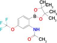 N-(2-(4,4,5,5-Tetramethyl-1,3,2-dioxaborolan-2-yl)-5-(trifluoromethoxy)phenyl)acetamide