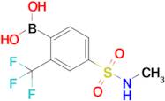 4-(N-Methylsulfamoyl)-2-trifluoromethylphenylboronic acid