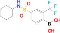 4-(N-Cyclohexylsulfamoyl)-2-trifluoromethylphenylboronic acid