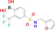 4-(N-(Furan-2-ylmethyl)sulfamoyl)-2-trifluoromethylphenylboronic acid