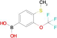 4-(Methylsulfanyl)-3-(trifluoromethoxy)phenylboronic acid