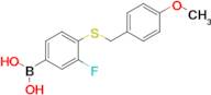 3-Fluoro-4-(4-methoxybenzylthio)phenylboronic acid