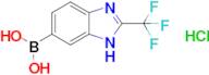 [2-(trifluoromethyl)-1H-1,3-benzodiazol-6-yl]boronic acid hydrochloride