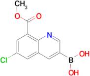 6-Chloro-8-(methoxycarbonyl)quinoline-3-boronic acid