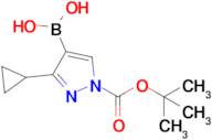 1-Boc-3-cyclopropylpyrazol-4-ylboronic acid