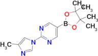 2-(4-Methyl-1H-imidazol-1-yl)-5-(4,4,5,5-tetramethyl-1,3,2-dioxaborolan-2-yl)pyrimidine