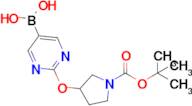 2-(1-Boc-Pyrrolidin-3-yloxy)pyrimidine-5-boronic acid