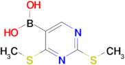 2,4-Bis(methylsulfanyl)pyrimidine-5-boronic acid