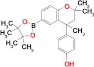 4-(2,2,4-Trimethyl-6-(4,4,5,5-tetramethyl-1,3,2-dioxaborolan-2-yl)chroman-4-yl)phenol