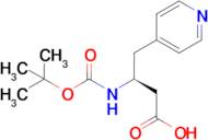 (S)-3-((tert-Butoxycarbonyl)amino)-4-(pyridin-4-yl)butanoic acid