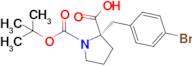 (S)-2-(4-Bromobenzyl)-1-(tert-butoxycarbonyl)pyrrolidine-2-carboxylic acid