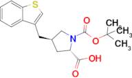 (2S,4R)-4-(Benzo[b]thiophen-3-ylmethyl)-1-(tert-butoxycarbonyl)pyrrolidine-2-carboxylic acid