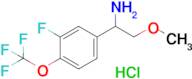 1-(3-Fluoro-4-(trifluoromethoxy)phenyl)-2-methoxyethan-1-amine hydrochloride