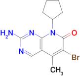 2-Amino-6-bromo-8-cyclopentyl-5-methylpyrido[2,3-d]pyrimidin-7(8H)-one