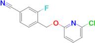 4-(((6-Chloropyridin-2-yl)oxy)methyl)-3-fluorobenzonitrile