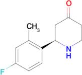 (R)-2-(4-Fluoro-2-methylphenyl)piperidin-4-one