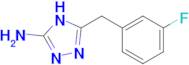 5-[(3-fluorophenyl)methyl]-4H-1,2,4-triazol-3-amine