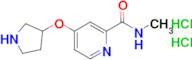 N-Methyl-4-(pyrrolidin-3-yloxy)picolinamide dihydrochloride