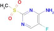 5-Fluoro-2-(methylsulfonyl)pyrimidin-4-amine