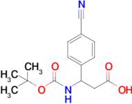 3-((tert-Butoxycarbonyl)amino)-3-(4-cyanophenyl)propanoic acid