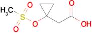 2-(1-((Methylsulfonyl)oxy)cyclopropyl)acetic acid