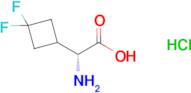 (R)-2-Amino-2-(3,3-difluorocyclobutyl)acetic acid hydrochloride