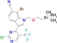 7-Bromo-3-(2-chloro-5-(trifluoromethyl)pyrimidin-4-yl)-1-((2-(trimethylsilyl)ethoxy)methyl)-1H-ind…