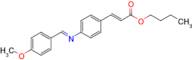 Butyl (E)-3-(4-(((E)-4-methoxybenzylidene)amino)phenyl)acrylate