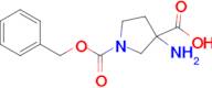 3-Amino-1-[(benzyloxy)carbonyl]pyrrolidine-3-carboxylic acid