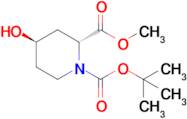 1-tert-Butyl 2-methyl (2R,4R)-4-hydroxypiperidine-1,2-dicarboxylate