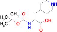 2-{[(tert-Butoxy)carbonyl]amino}-3-(piperidin-4-yl)propanoic acid