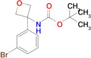 tert-Butyl N-[3-(3-bromophenyl)oxetan-3-yl]carbamate