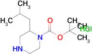 tert-Butyl 2-(2-methylpropyl)piperazine-1-carboxylate hydrochloride